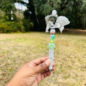 Decorative Custom made Beaded Pen with Angel Design